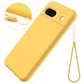 Coque Google Pixel 8a en Silicone Liquide - Jaune