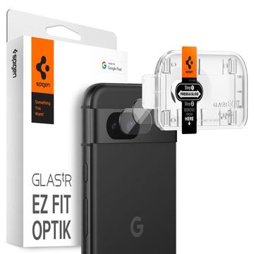 Protection de l\'objectif de l\'appareil photo Google Pixel 8a Spigen Glas.tR Ez Fit Optik - Transparente