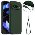 Coque Google Pixel 9 en Silicone Liquide - Compatible MagSafe - Vert Foncé
