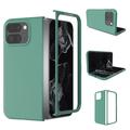 Coque Google Pixel 9 Pro Fold en Plastique Caoutchouté - Verte