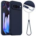 Coque Google Pixel 9 Pro en Silicone Liquide - Compatible MagSafe - Bleu Foncé