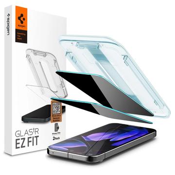 Protecteur d\'Écran Google Pixel 9/9 Pro Spigen Glas.tR Ez Fit Privacy - 2 Pièces