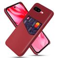 Coque Google Pixel 9a avec Porte-Cartes KSQ - Rouge