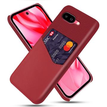 Coque Google Pixel 9a avec Porte-Cartes KSQ - Rouge