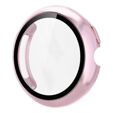 Coque Google Pixel Watch 4 en Plastique avec Protecteur d\'Écran - 45mm - Rose