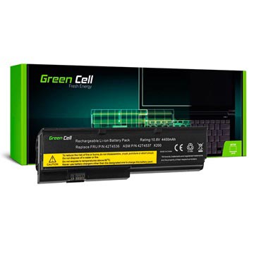 Batterie Green Cell pour Lenovo Thinkpad X200, X200s, X201, X201i - 4400mAh
