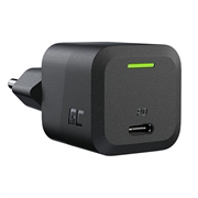 Chargeur Green Cell Power GaN 33W - Chargeur rapide compact USB-C pour ordinateur portable, MacBook, iPhone, tablette, Nintendo Switch - Noir