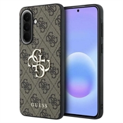 Coque Hybride Samsung Galaxy A57 Guess 4G Big Metal Logo - Marrone
