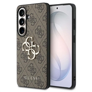 Coque Hybride Samsung Galaxy S26+ Guess 4G Big Metal Logo - Marrone