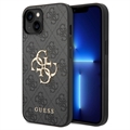 Coque Hybride iPhone 15 Guess 4G Big Metal Logo - Grise
