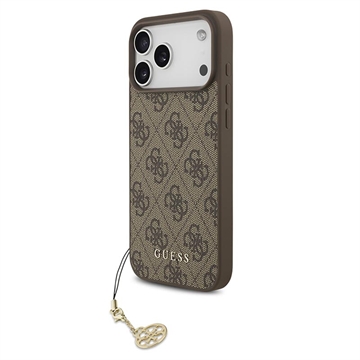 Coque hybride iPhone 17 Pro Max Guess 4G Charm - Compatible MagSafe