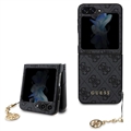 Coque Hybride Samsung Galaxy Z Flip5 Guess 4G Charms Collection - Gris