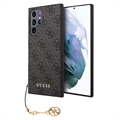 Coque Hybride Samsung Galaxy S23 Ultra 5G Guess 4G Charms Collection - Grise