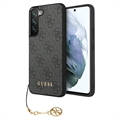 Coque Hybride Samsung Galaxy S23 5G Guess 4G Charms Collection - Grise