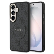 Coque Samsung Galaxy S26+ Guess 4G Gold Frame - Compatible MagSafe - Noire