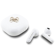 Écouteurs True Wireless Guess 4G Metal Logo - Blanc
