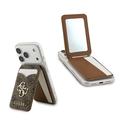 Porte-cartes magnétique Guess 4G Miroir avec fonction support - Marron
