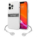 Coque Hybride iPhone 13 Pro Max Guess 4G Strap Charm
