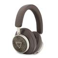 Casque sans fil Guess 4G Triangle Logo ENC avec étui de transport - Marron