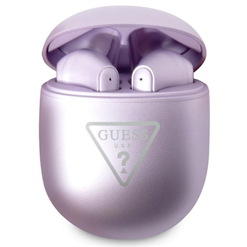 Écouteurs Sans Fil Guess GUTWST82TRU Triangle Logo - Violet