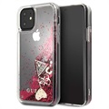 Coque iPhone 11 Guess Glitter Collection - Framboise