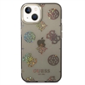 Coque Hybride iPhone 14 Plus Guess Peony Glitter
