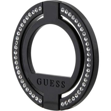 Porte-bagues / support magnétique Guess à strass - Noir