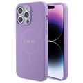 Coque Hybride iPhone 15 Pro Max Guess Saffiano - Compatible MagSafe - Violete