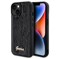 Coque iPhone 15 Guess Sequin Script Logo - Noire