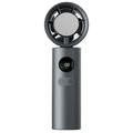 Ventilateur de refroidissement portable pour semi-conducteurs H26 - 3000mAh, réglage de la vitesse sur 100 niveaux - Gris