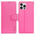 Étui Portefeuille iPhone 14 Pro Max Hanman Mill - Rose Vif