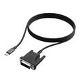 Câble USB-C vers DVI / adaptateur vidéo HC-65 1.9m - Noir