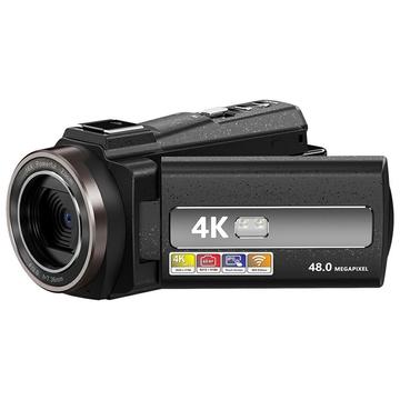 HDV-254KM Caméra vidéo numérique 4K avec zoom 16X, WiFi - Noir