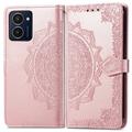 Étui Portefeuille HMD Pulse Pro Mandala Série - Rose Doré