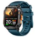 Montre connectée de sport étanche HT46 avec batterie de 1200mAh  - Bleu