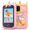 Jouet intelligent pour enfants Happy Unicorn Z10 X Type avec appareil photo, 20 jeux, lecteur de musique - Rose