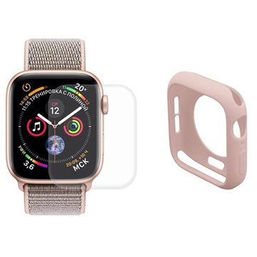 Set de Protection Complète Apple Watch Series SE (2022)/SE/6/5/4 Hat Prince - 40mm - Rose