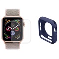 Set de Protection Complète Apple Watch Series SE (2022)/SE/6/5/4 Hat Prince - 44mm - Bleu Foncé