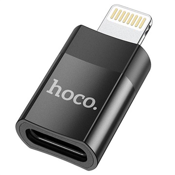 Adaptateur Lightning/USB-C Hoco UA17 - USB 2.0, 5V/2A (Emballage ouvert - Excellent) - Noir