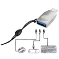 Adaptateur OTG USB 3.1 Type-C / USB 3.0 Hoco UA9 - Argenté