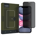 Protecteur d'Écran iPhone 11 / iPhone XR en Verre Trempé Hofi Anti Spy Pro+ Privacy - Bord Noir