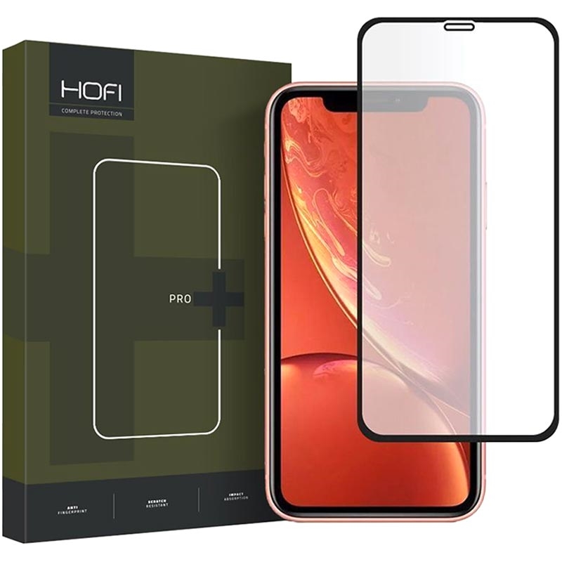 Protecteur d'Écran iPhone 11/XR en Verre Trempé - Hofi Hybrid Pro+ - Bord  Noir