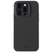 Coque iPhone 15 Pro Max en Silicone Holdit - Noire