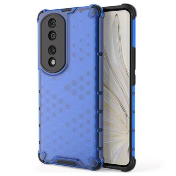 Coque Hybride Honor 70 Pro Honeycomb Armored - Bleue