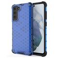 Coque Hybride Samsung Galaxy S21 FE 5G Honeycomb Armored - Bleue