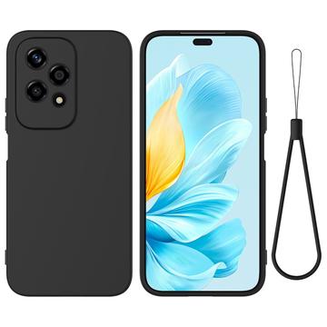 Coque Honor 200 Lite en Silicone Liquide - Noire