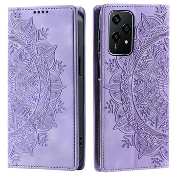 Étui Portefeuille Honor 200 Lite Mandala Série - Violet