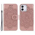 Étui Portefeuille Honor 400 Lite Mandala Série - Rose Doré