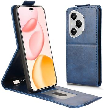 Étui à rabat vertical Honor 400 Pro avec support - Bleu foncé