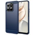 Coque Honor 400 Smart/X7d 4G en TPU Brossé - Fibre de Carbone